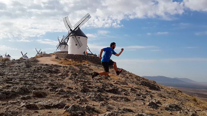 @jaimedominguez jumping around the windmills of Castilla
