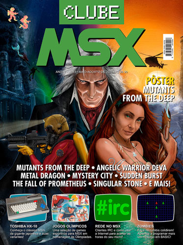 Mutants from the Deep on the cover of the Brazilian magazine Clube MSX. @clubemsx